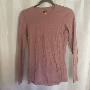 Icebreaker 200 Oasis Crew Top Women's NWT Size Small color Crystal-Mauve